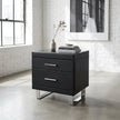 Noir Luxe Two-Drawer Nightstand