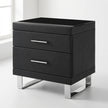 Noir Luxe Two-Drawer Nightstand