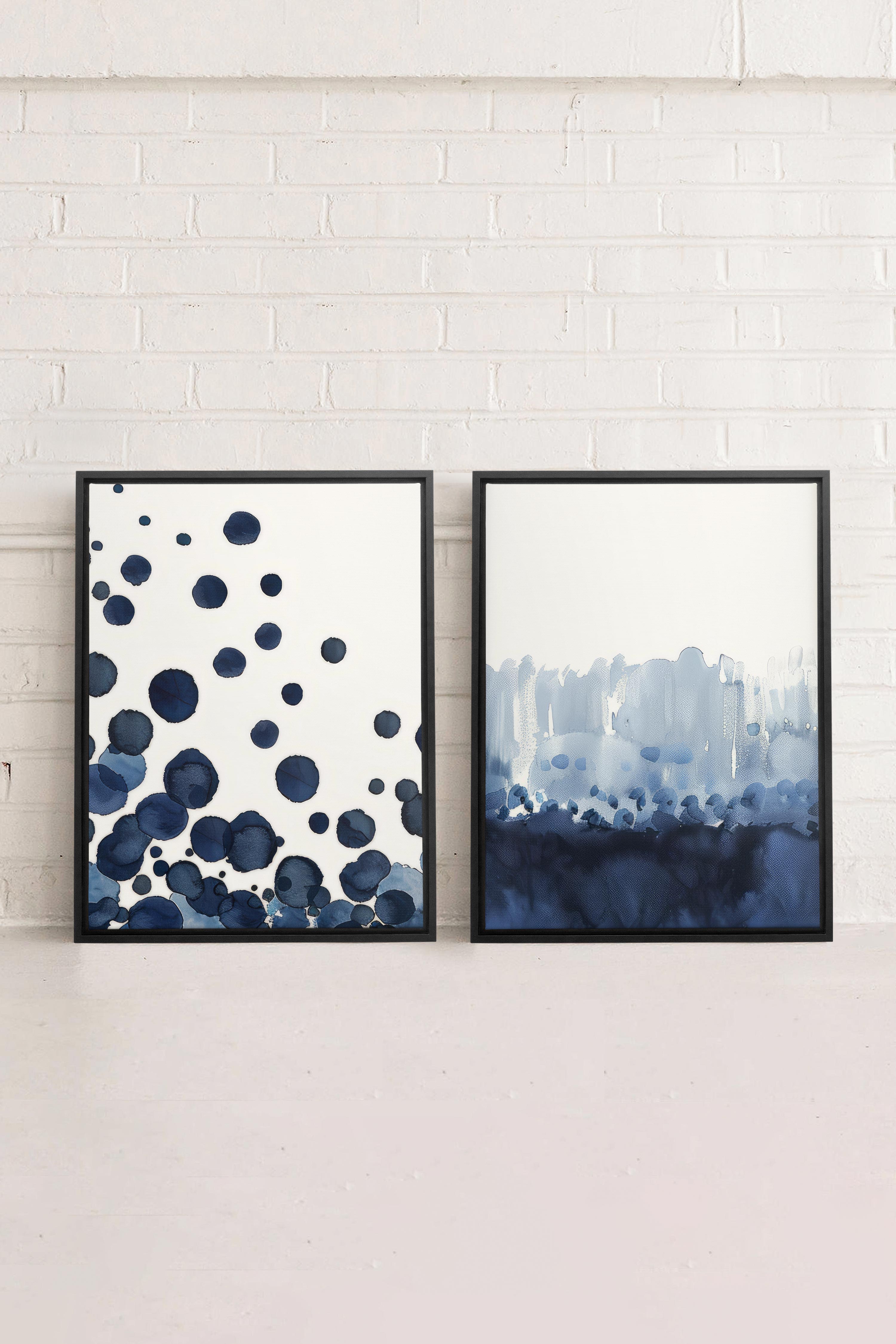OCEAN MIST DUO (2 Oeuvres sur toile étirée)