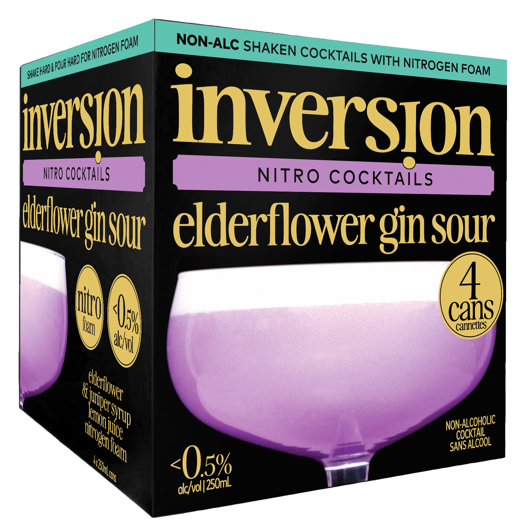 Inversion Nitro Cocktails - Elderflower Gin Sour