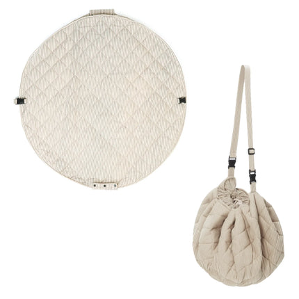 Organic Soft Babymat & Bag | Blue Stripes | play&go