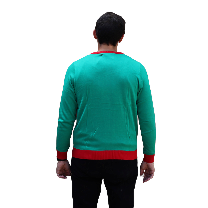 Bulky Santa North Swole Christmas Sweater