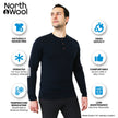 NorthWool Men's Merino Blend Henley — Heavyweight