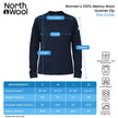 NorthWool Women's Merino Blend 1/4 Zip Pullover — Heavyweight