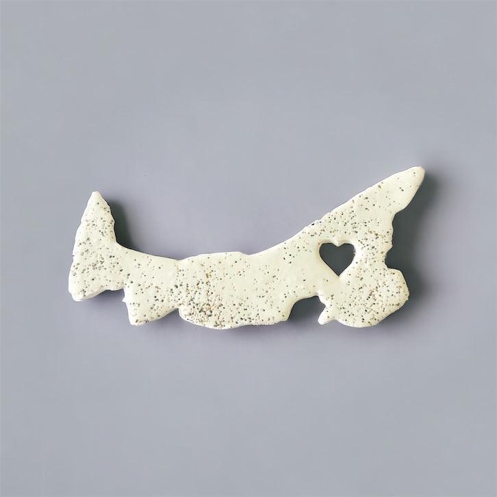 Nova Scotia Fridge Magnet Handmade from Clay & Beach Sand