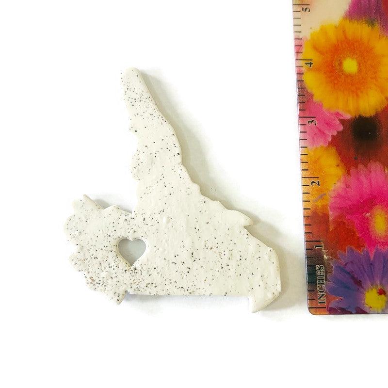 Nova Scotia Fridge Magnet Handmade from Clay & Beach Sand