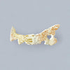 Nova Scotia Fridge Magnet Handmade from Clay & Mixed Foil Flakes