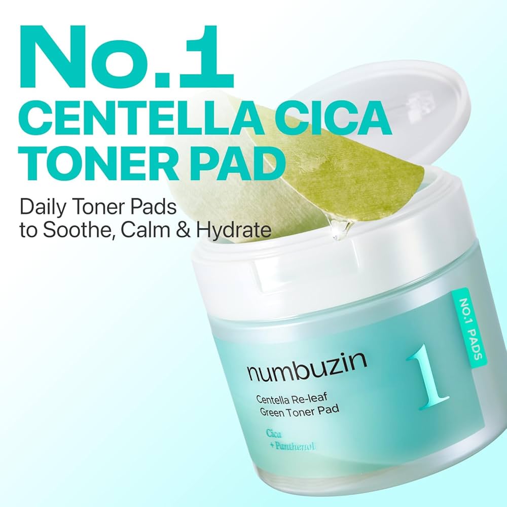 Numbuzin No.1 Centella Re-Leaf Green Toner Pad 190ml / 70pads