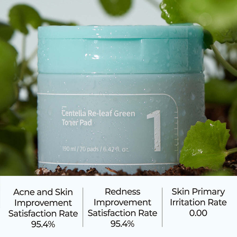 Numbuzin No.1 Centella Re-Leaf Green Toner Pad 190ml / 70pads