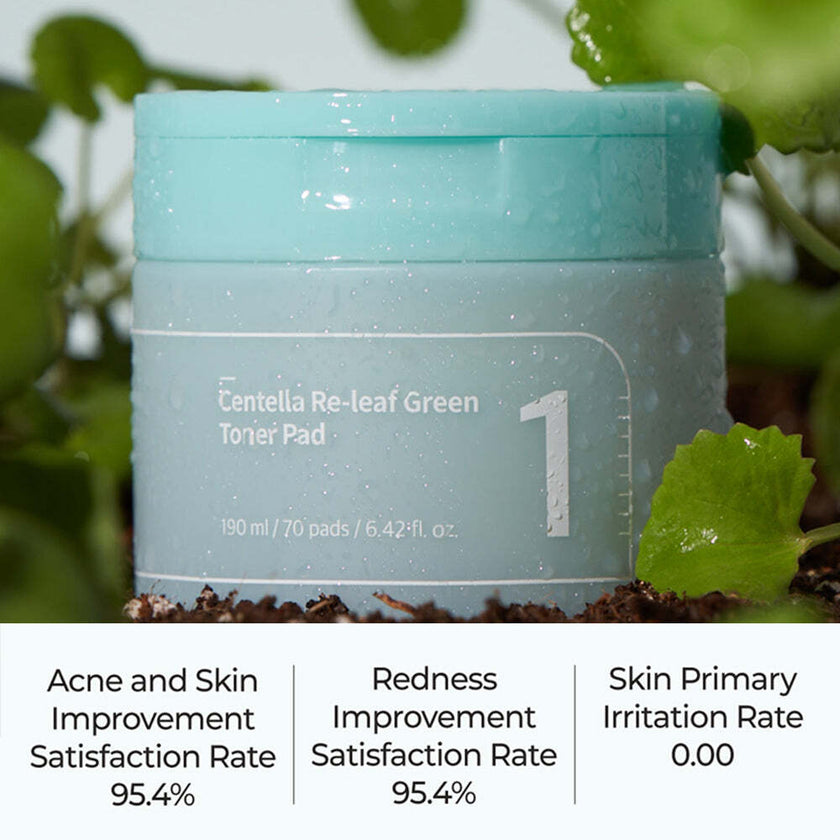 Numbuzin No.1 Centella Re-Leaf Green Toner Pad 190ml / 70pads
