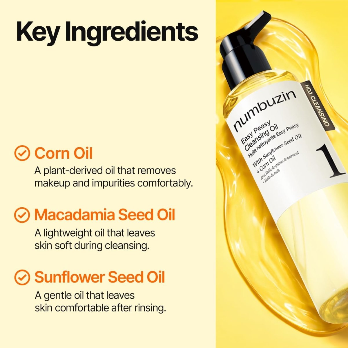 Numbuzin No.1 Easy Peasy Cleansing Oil  200ml
