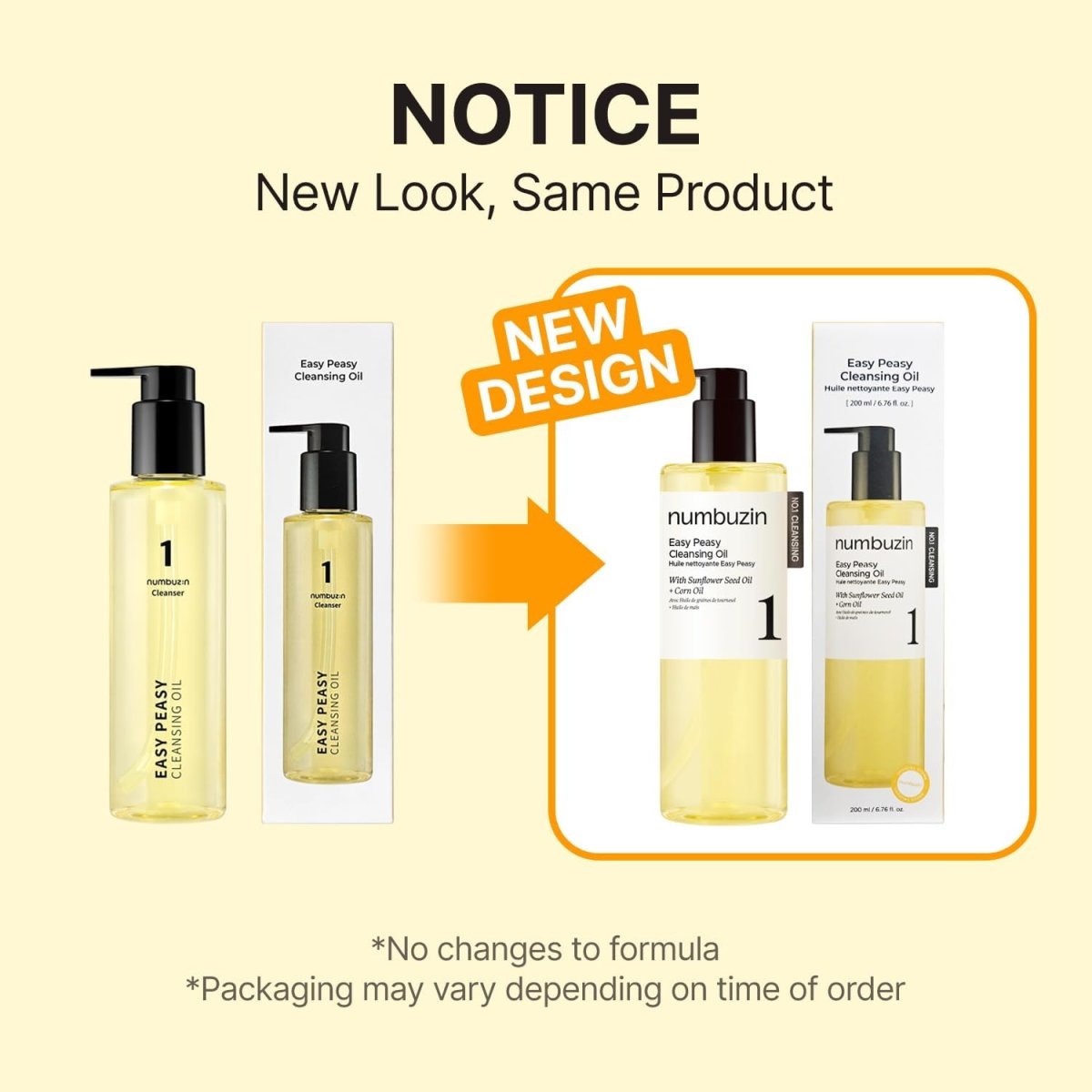 Numbuzin No.1 Easy Peasy Cleansing Oil  200ml