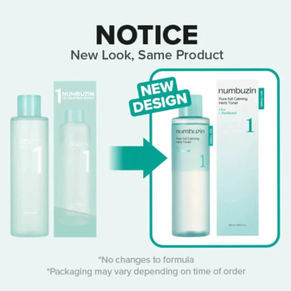 Numbuzin No.1 Pure-Full Calming Herb Toner 300ml
