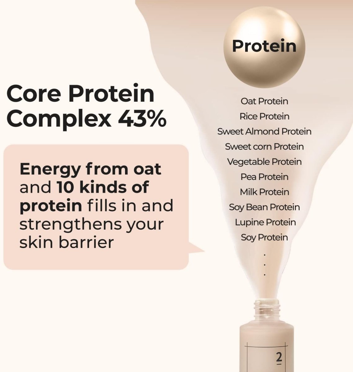 Numbuzin No.2 Protein 43% Creamy Serum  50ml