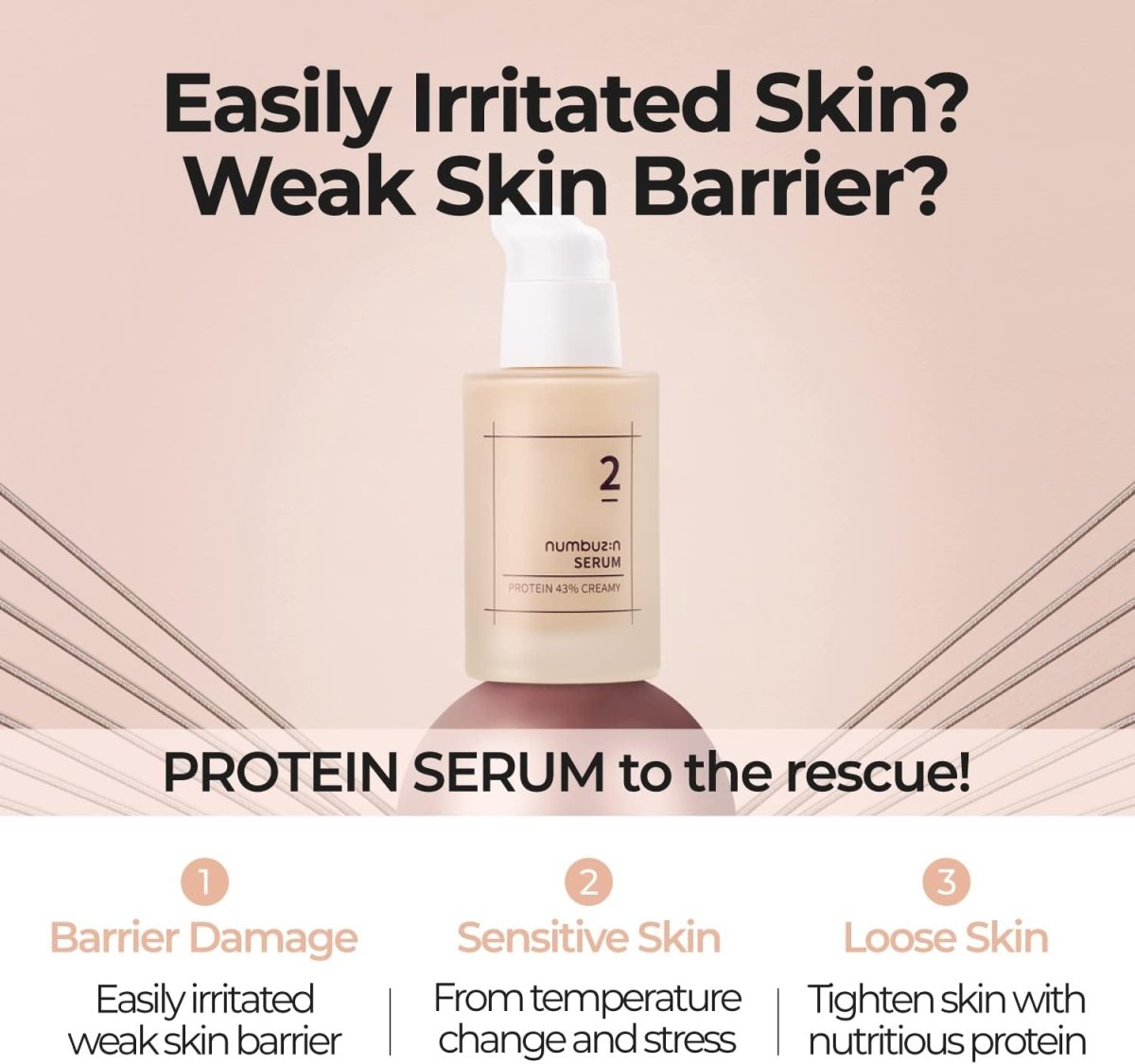 Numbuzin No.2 Protein 43% Creamy Serum  50ml