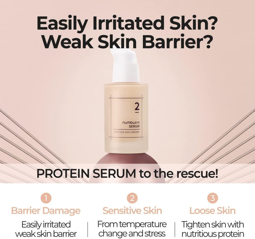 Numbuzin No.2 Protein 43% Creamy Serum  50ml