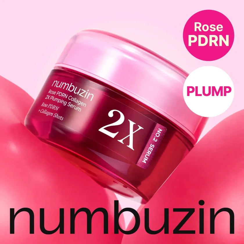 Numbuzin No.2 Rose PDRN Collagen 2X Plumping Serum 30ml