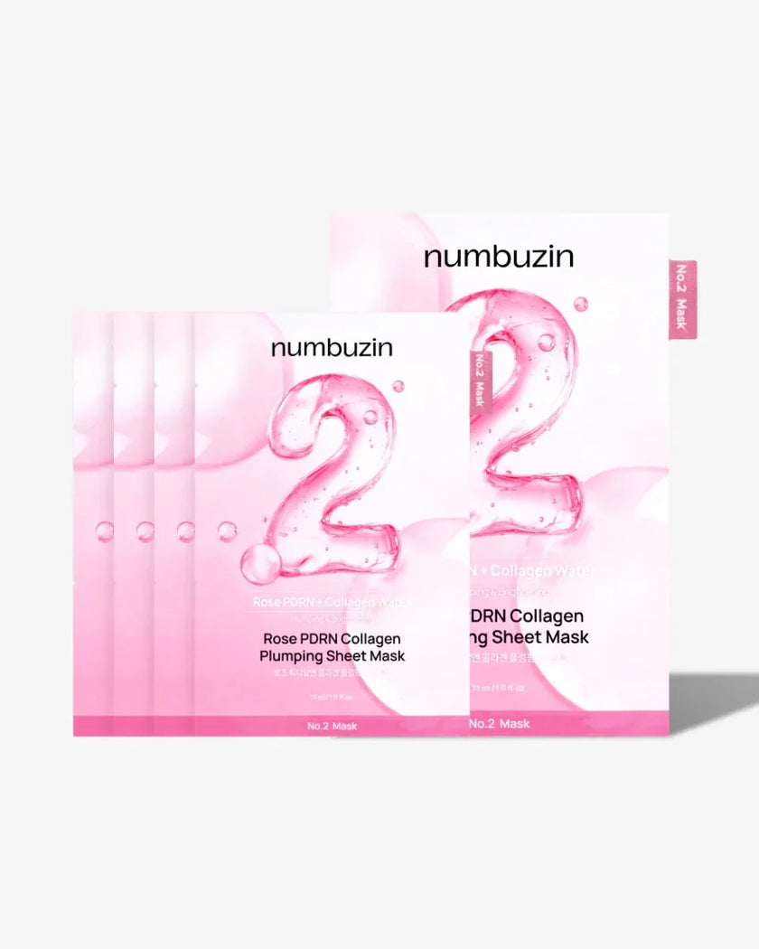 Numbuzin No.2 Rose PDRN Collagen Plumping Sheet Mask 33ml