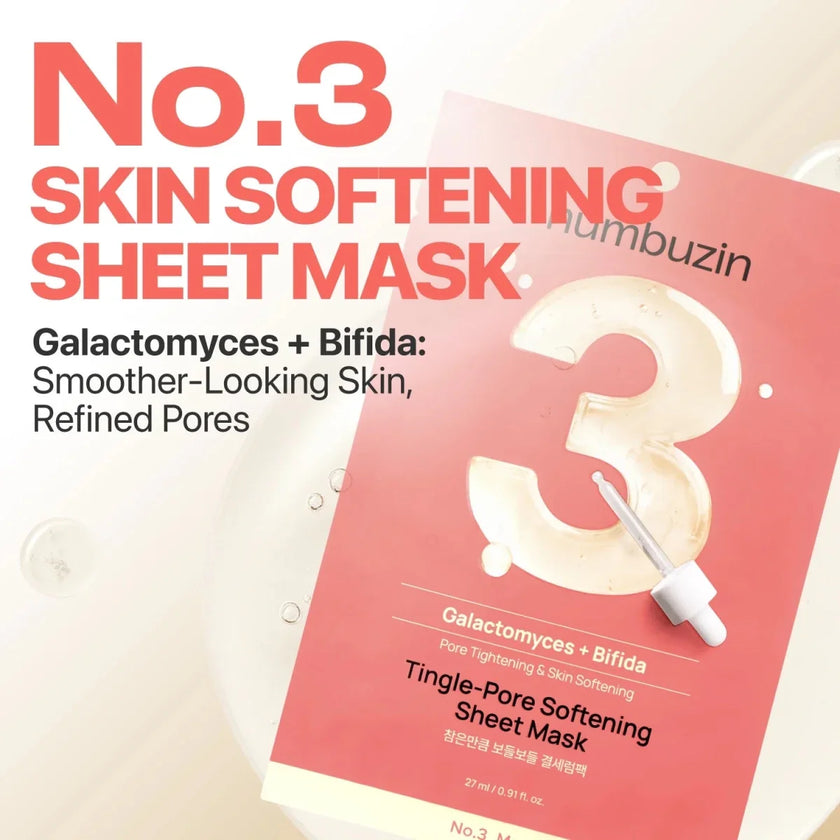 Numbuzin No.3 Tingle-Pore Softening Sheet Mask 27ml