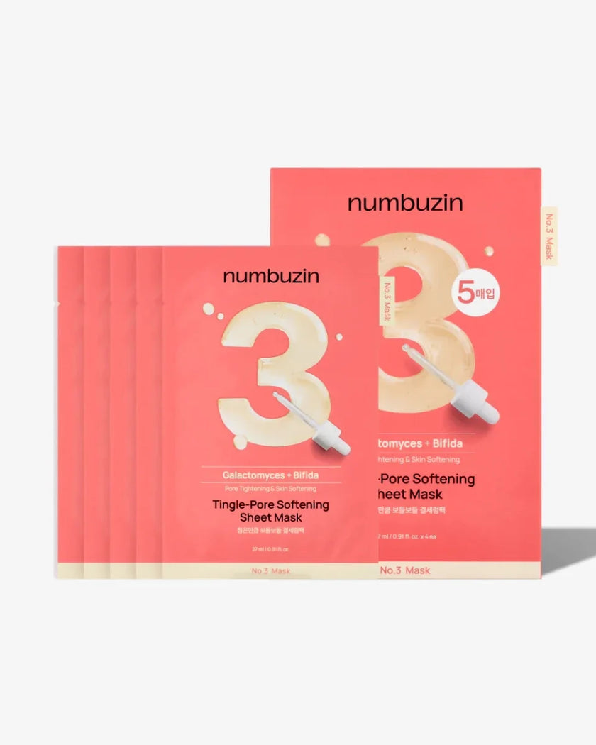 Numbuzin No.3 Tingle-Pore Softening Sheet Mask 27ml