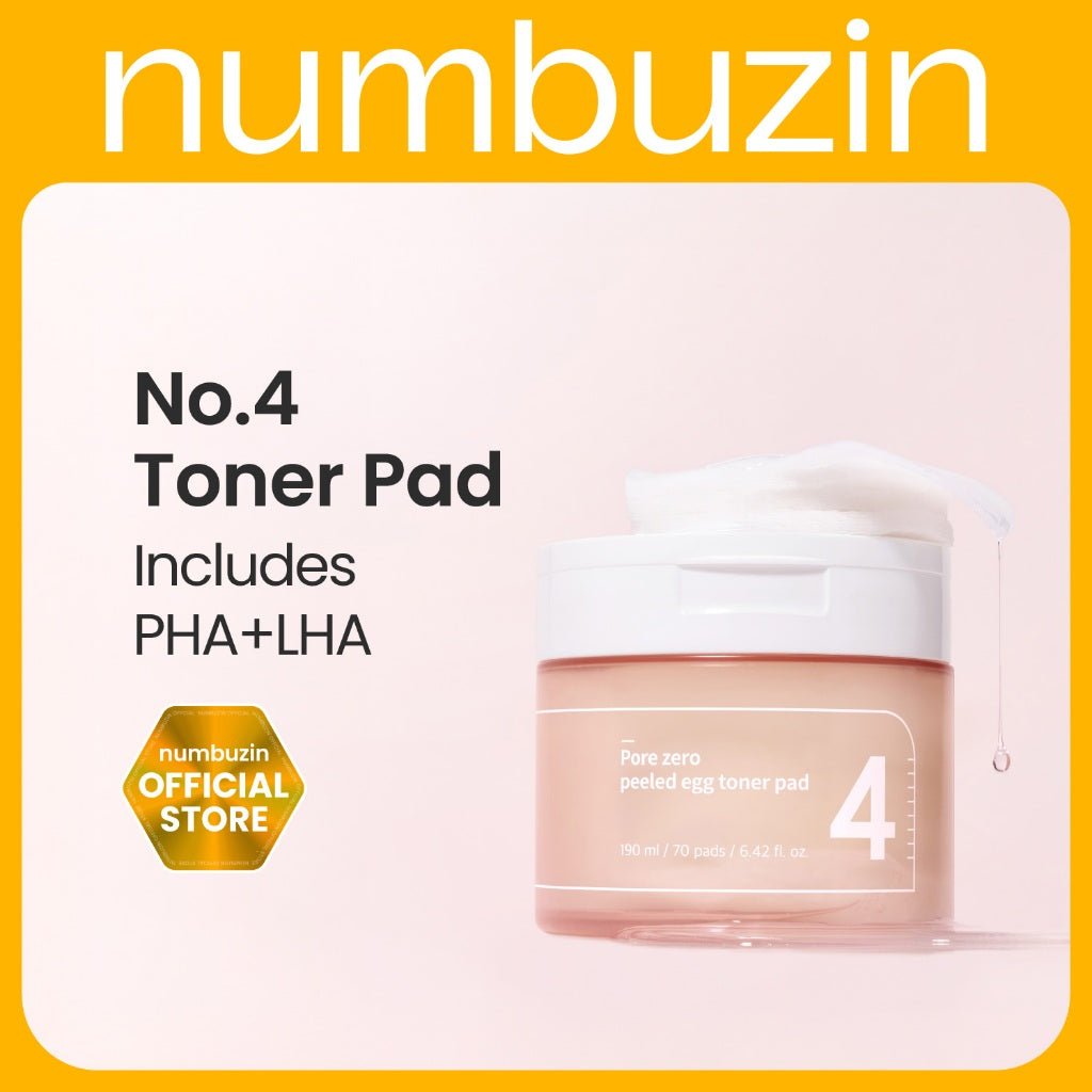 Numbuzin No.4 Pore Zero Peeled Egg Toner Pad 190ml / 70pads
