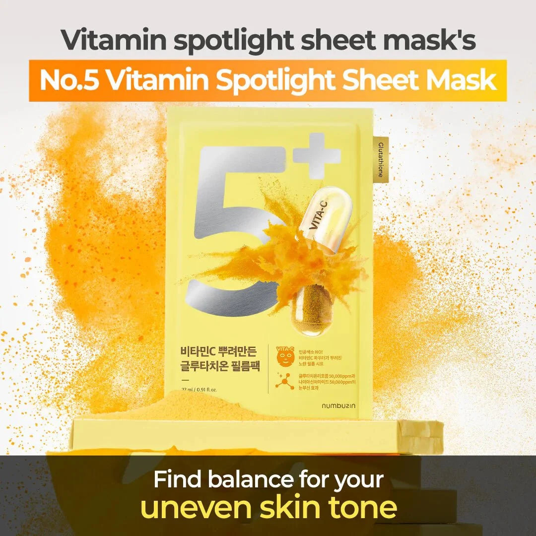 Numbuzin No.5+ Glutathione Vitamin Concentrated Mask 27ml