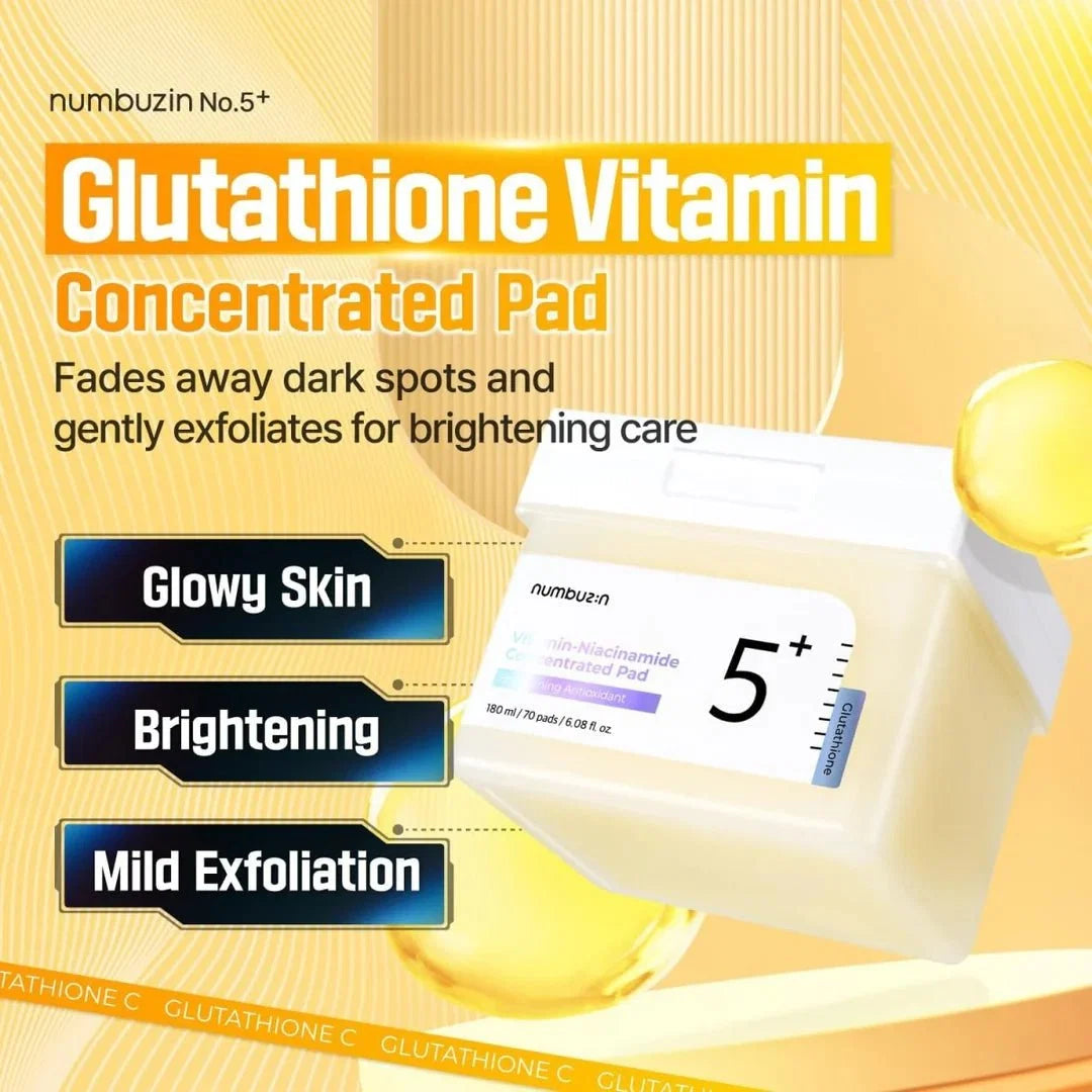 Numbuzin No.5 Vitamin-Niacinamide Concentrated Pad 180ml / 70pads