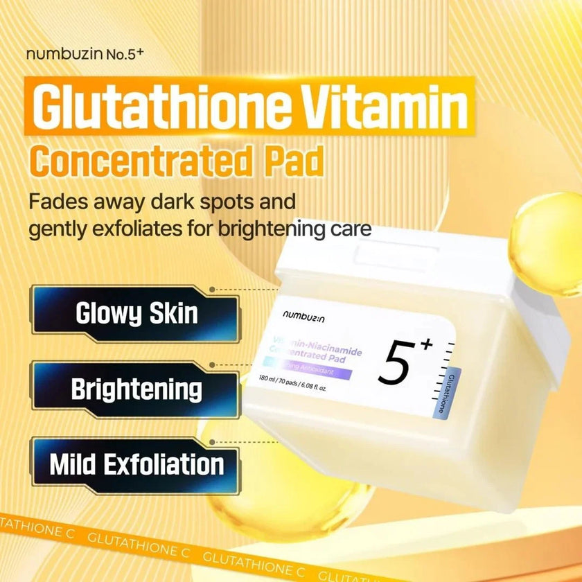 Numbuzin No.5 Vitamin-Niacinamide Concentrated Pad 180ml / 70pads