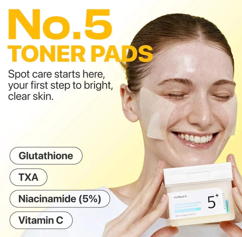 Numbuzin No.5 Vitamin-Niacinamide Concentrated Pad 180ml / 70pads