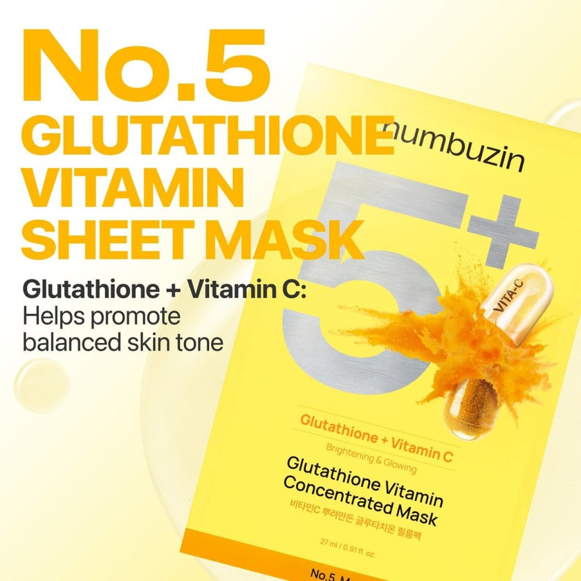 Numbuzin No.5 Vitamin Spotlight Sheet Mask-1PC
