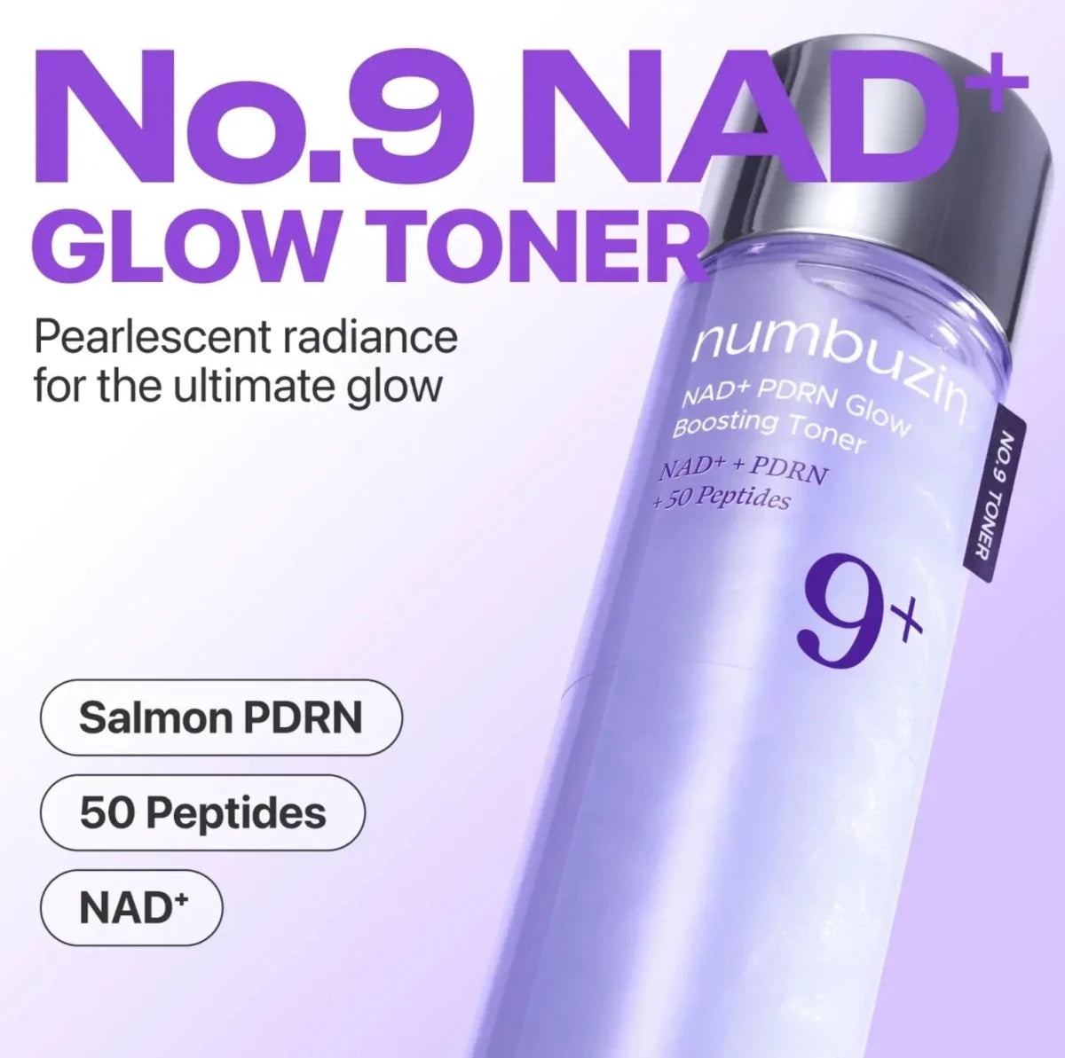 Numbuzin No.9+ NAD+ PDRN Glow Boosting Toner 150ml
