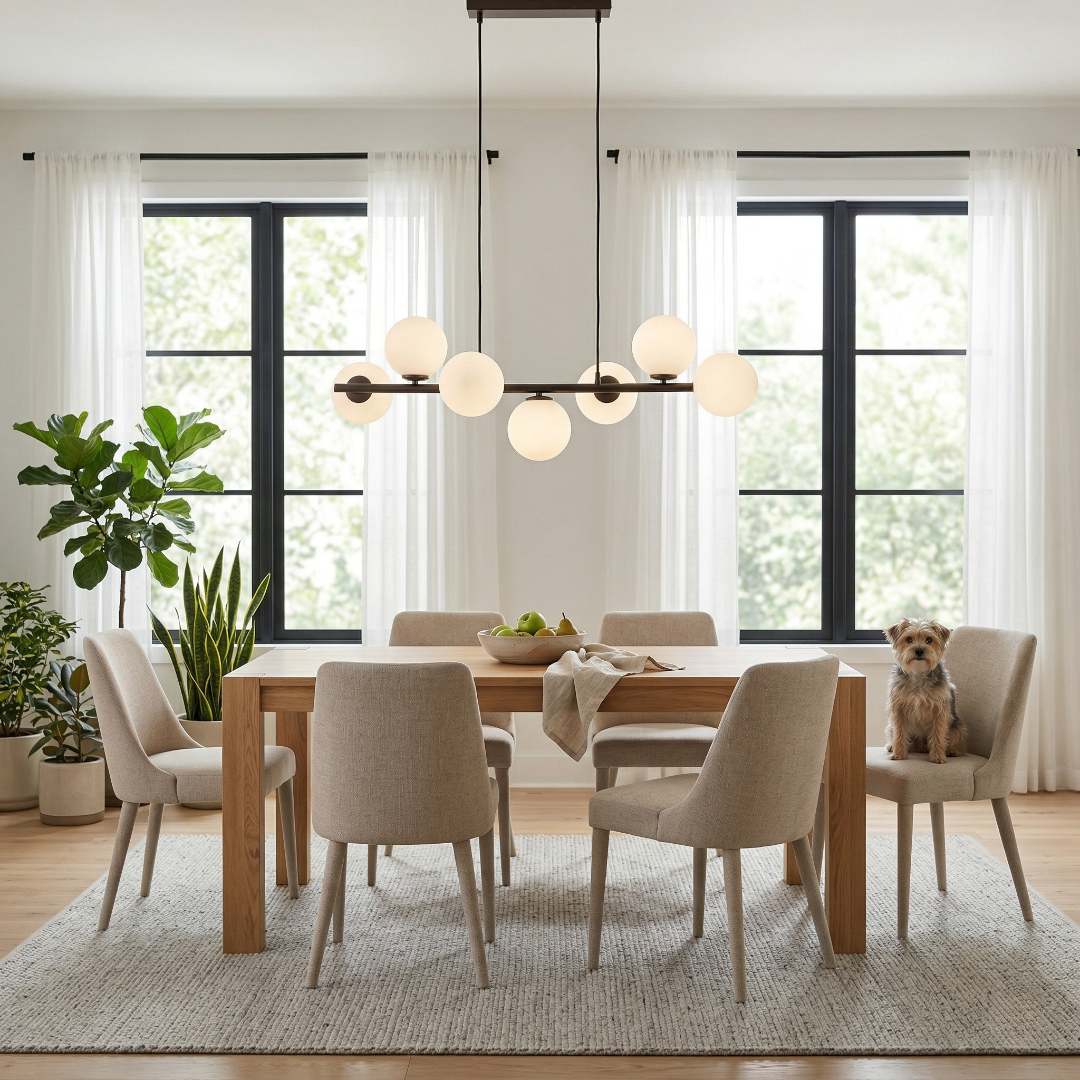 ESTERA Brown Scandinavian  Pendant Light 7