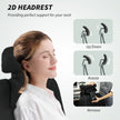 Brady Ergonomic Executive High Back Office Chair with Footrest and Lumbar Support-Black