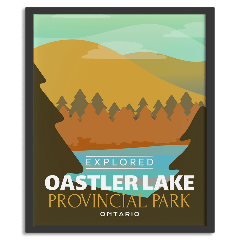 Oastler Lake Provincial Park 'Explored' Poster, Canada Parks