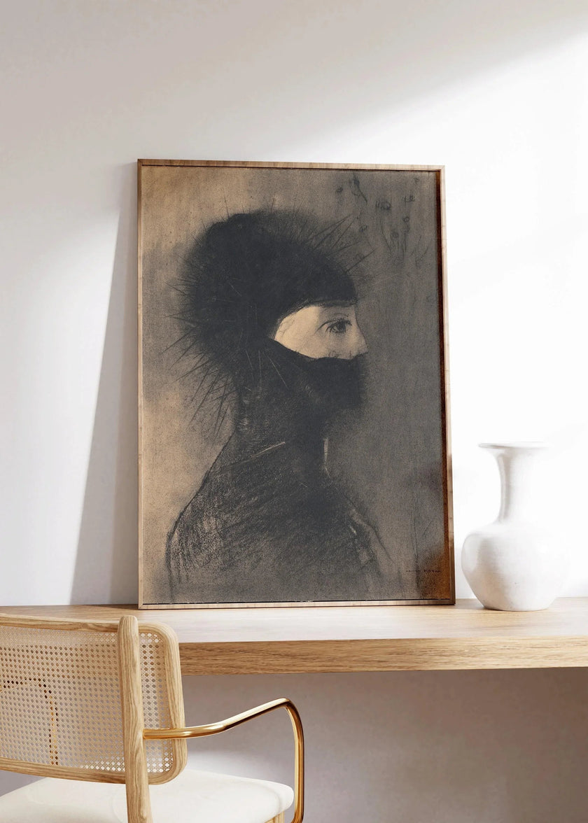 Odilon Redon - Armor | Famous Surreal Symbolist Art | Available frame or unframed