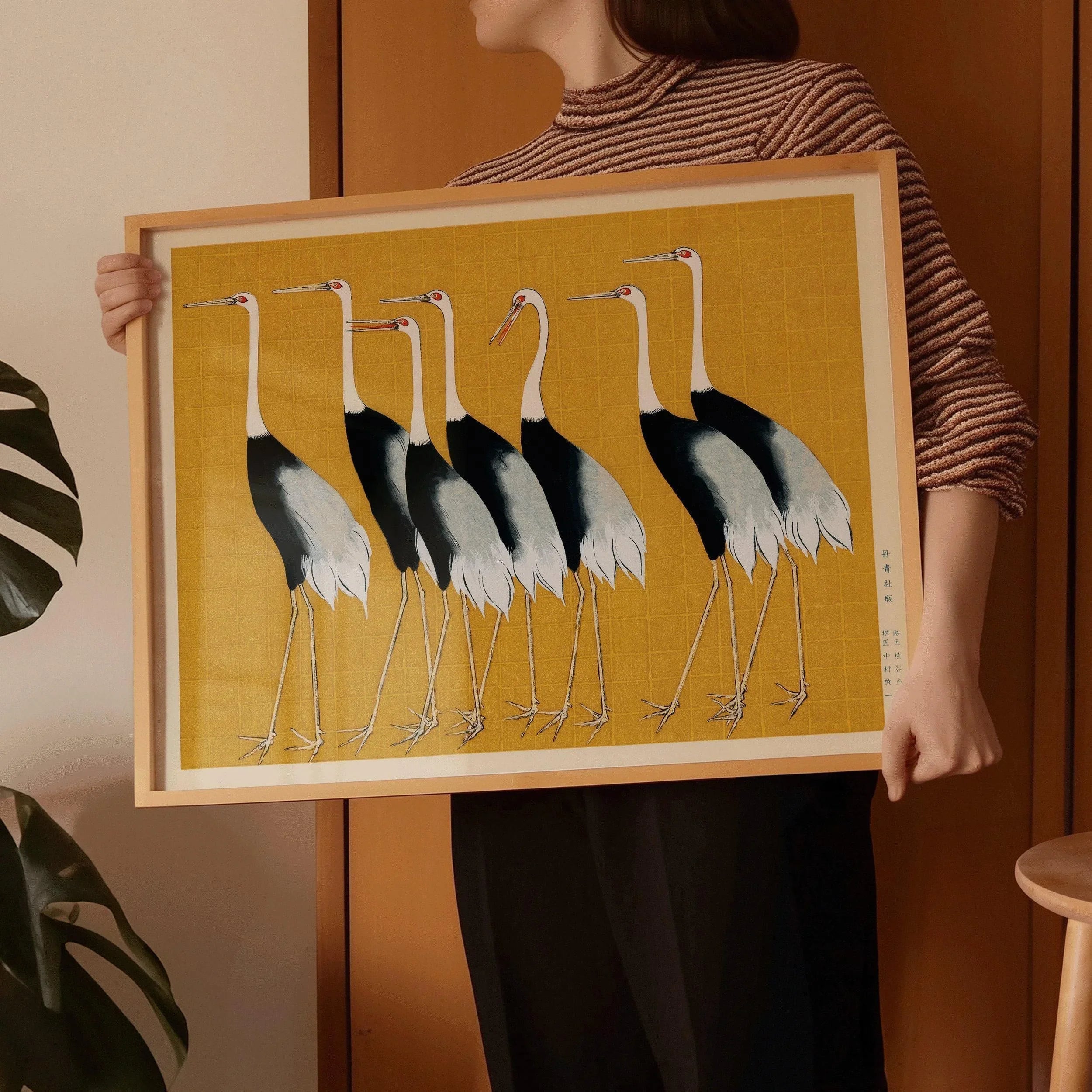 Ogata Korin Cranes Giclee Print: Vintage Japanese Art