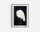 Ohara Koson Egret Print: Vintage Japanese Woodblock Art, Giclee Fine Art