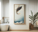 Ohara Koson Jumping Carp Print: Vintage Japanese Art, Giclee Quality