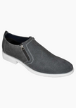 OHM Minimalist Slip-On Stitched Leather Shoes