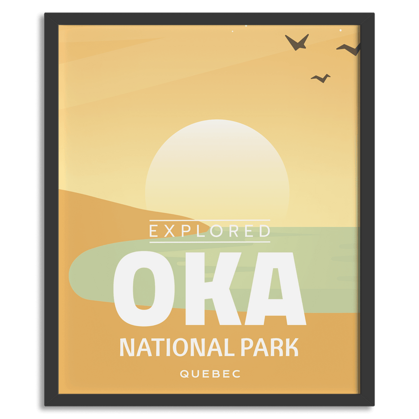 Oka National Park 'Explored' Poster, Canada Parks