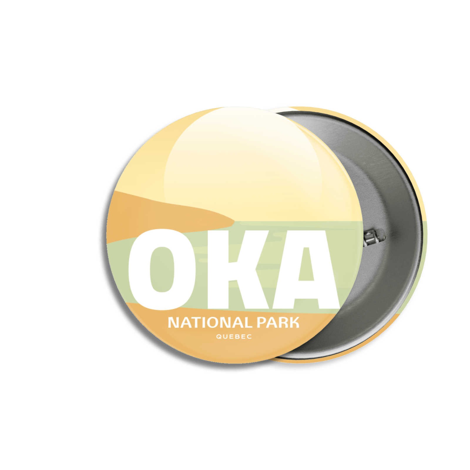 Oka National Park of Quebec Pinback Button, Canada Parks