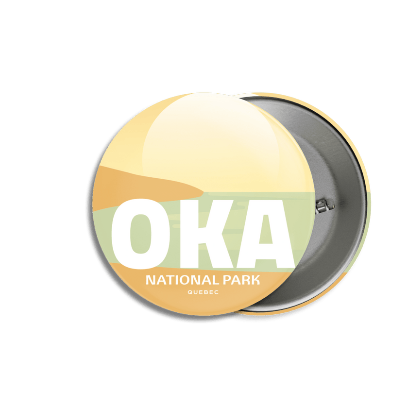 Oka National Park of Quebec Pinback Button, Canada Parks