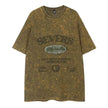 Old Washed Short Sleeve Men's Punk