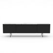 Olomouc Black and Marble Media Console