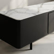 Olomouc Black and Marble Media Console