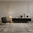 Olomouc Black and Marble Media Console
