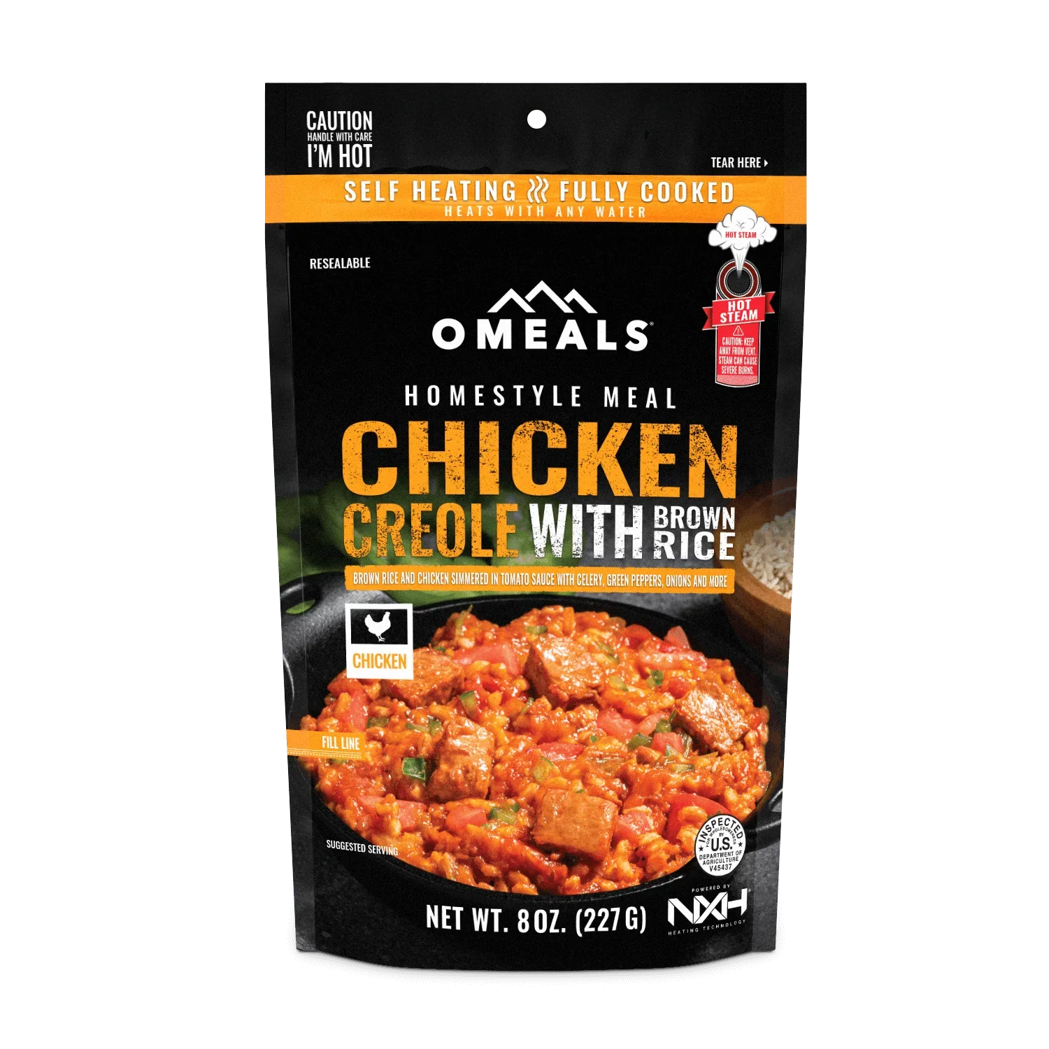 OMEALS Chicken Creole with Brown Rice