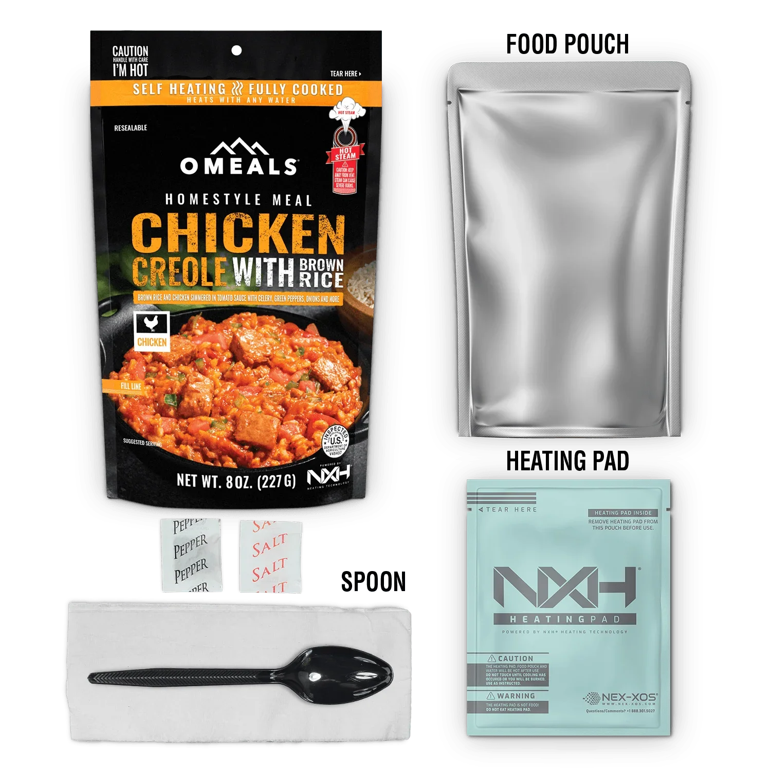 OMEALS Chicken Creole with Brown Rice
