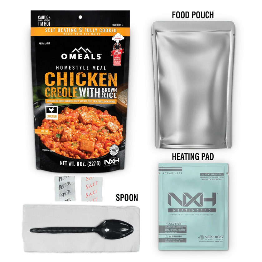OMEALS Chicken Creole with Brown Rice