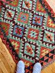 Afghan Maymana Kilim Rug | 3' 11